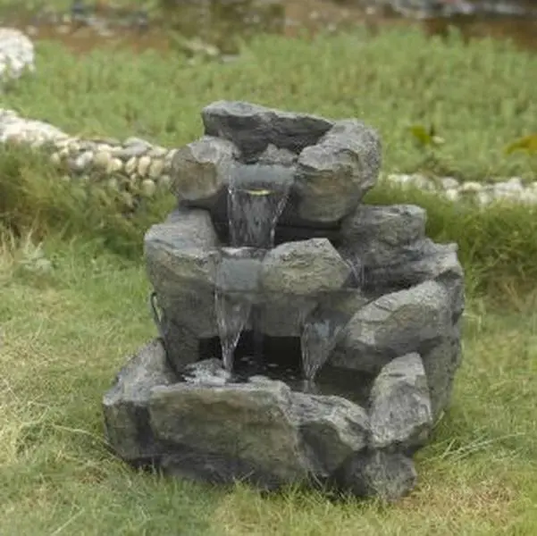 Rock Creek Cascading Outdoor-Indoor Fountain with Illumination