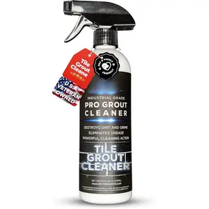 Grout Cleaner 16oz - Heavy Duty Tile & Grout Stain Remover for Floors, Showers & Bathrooms - Deep Cleaning Formula for Bright, White, & Sealed Grout - , Easy Scrub