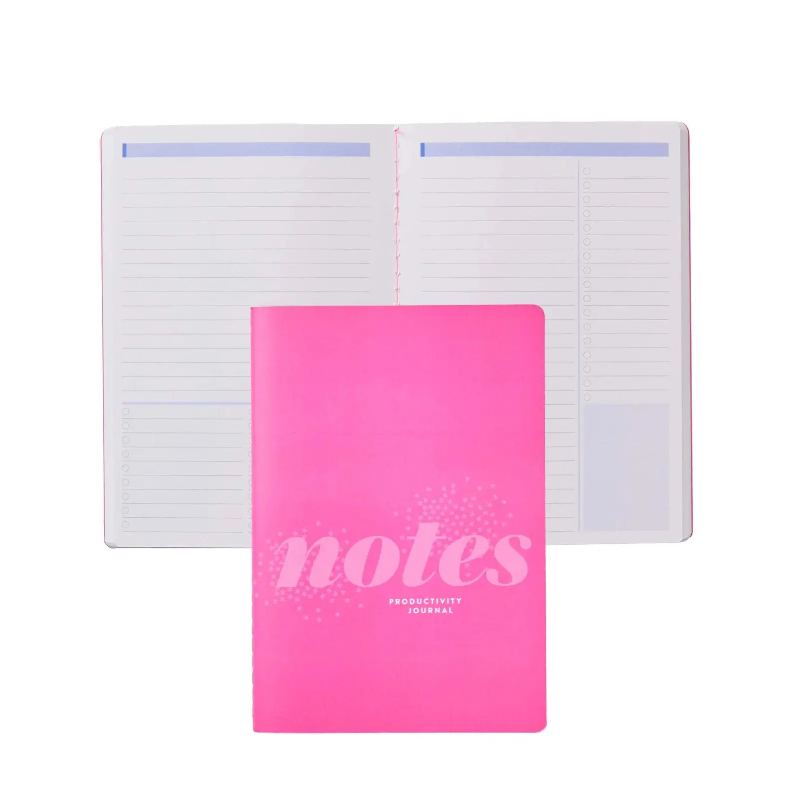 Petite Productivity Journal - Pink Asterisk, Journaling Notebook with Premium Paper for Blank & Bullet Journaling Use, Portable Notebook, Blank Notebooks