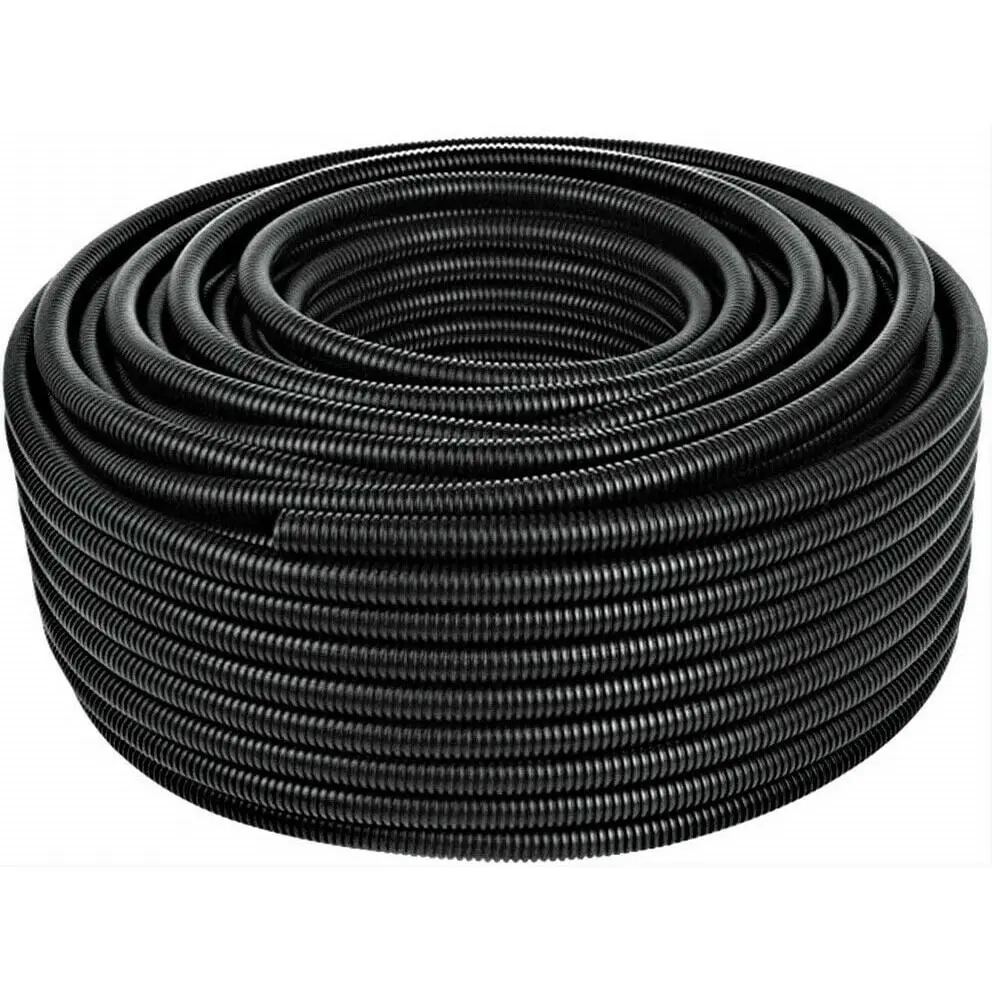 50 Ft 5/8" Split Wire Loom Conduit Polyethylene Tubing Black Color Sleeve Tube