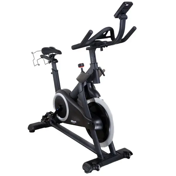ERGOLIFE 305M Indoor Cycling Bike with Bluetooth, LCD Monitor, Adjustable Resistance, Home Exercise Spin Bike, 330 lbs Capacity