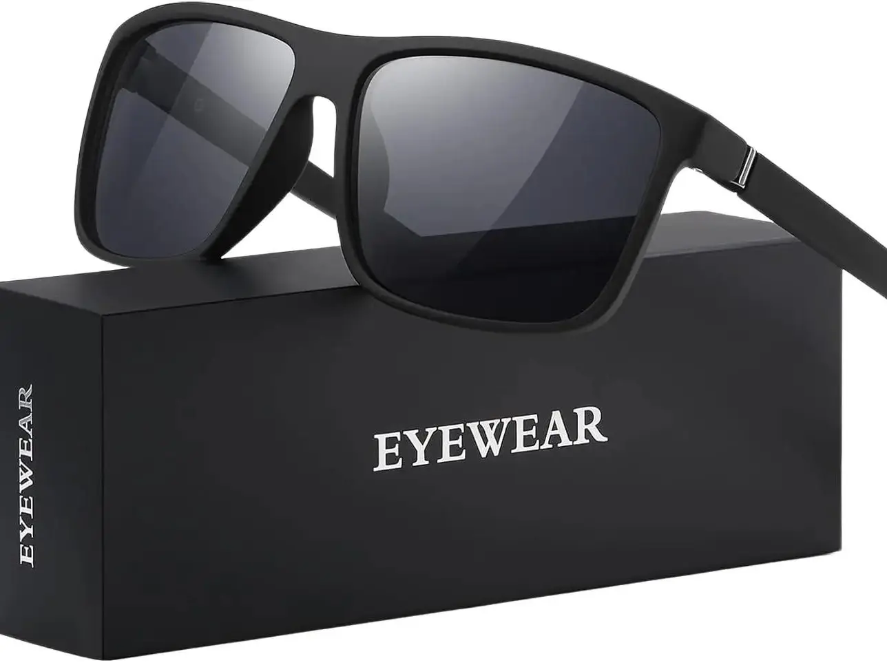 Retro Rectangular Polarized Full Rim Sunglasses for Men & Women - Lightweight Frame, UV400 Protection, Daily Wear with Retro Flair, Ideal for Driving & Fishing