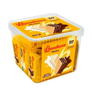 Chocolate & Vanilla Wafer Cookies, 20 Pack Single Serve – Cream Filled Layered Wafer Snack, On-the-Go Sweet Treat, 28.2 oz