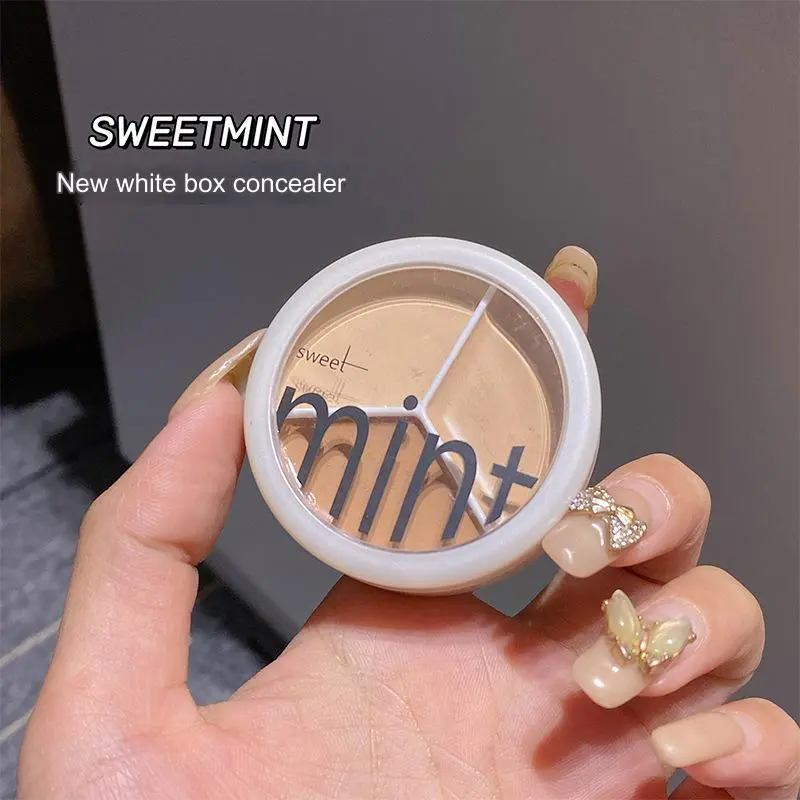 Sweet Mint 3-Color Concealer Palette - Covers Spots, Acne Scars, Dark Circles, Tear Troughs & Contours - Long-Lasting Foundation Cream