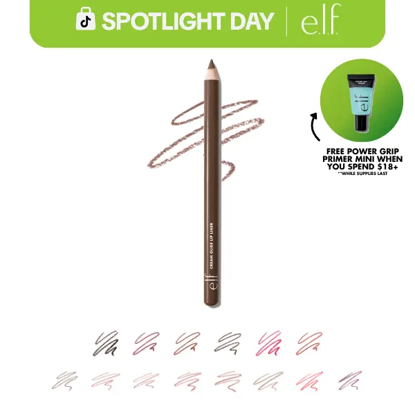 e.l.f. Cream Glide Lip Liner, Smooth Hydrating Semi-Matte for Precise Lip Definition & Sculpting, 13 shades-  0.03 OZ (1 g)