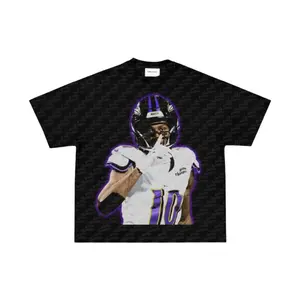 Comfort Colors Ravens #10 Football Graphic T-Shirt, Purple Glow Celebration Streetwear Tee, Vintage NFL Style Fan Shirt Game Day Apparel, Unisex Soft Washed Cotton Sports Tee Retro Athletic Look