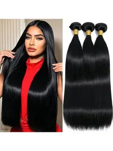 3Pcs 36-inch extra-long straight hair weft extensions, voluminous and natural for increased hair volume, invisible lengthening hair, suitable for women for daily wear or parties
