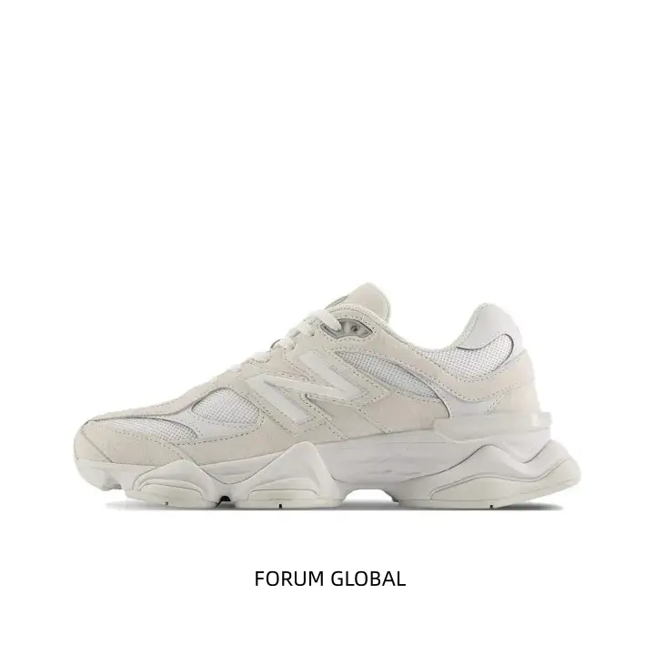 Unisex Cream Beige Vintage Chunky Trainers Suede Mesh Composite Construction Off White Elastic Laces Anti-Slip Wear Resistant Daily Sneakers
