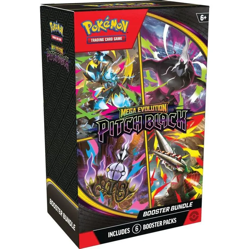 Pokémon TCG Mega Evolution Pitch Black Booster Bundle (6 Packs)