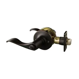 Design House  Stratford 6 Way Latch Privacy Door Knob- Polished Brass