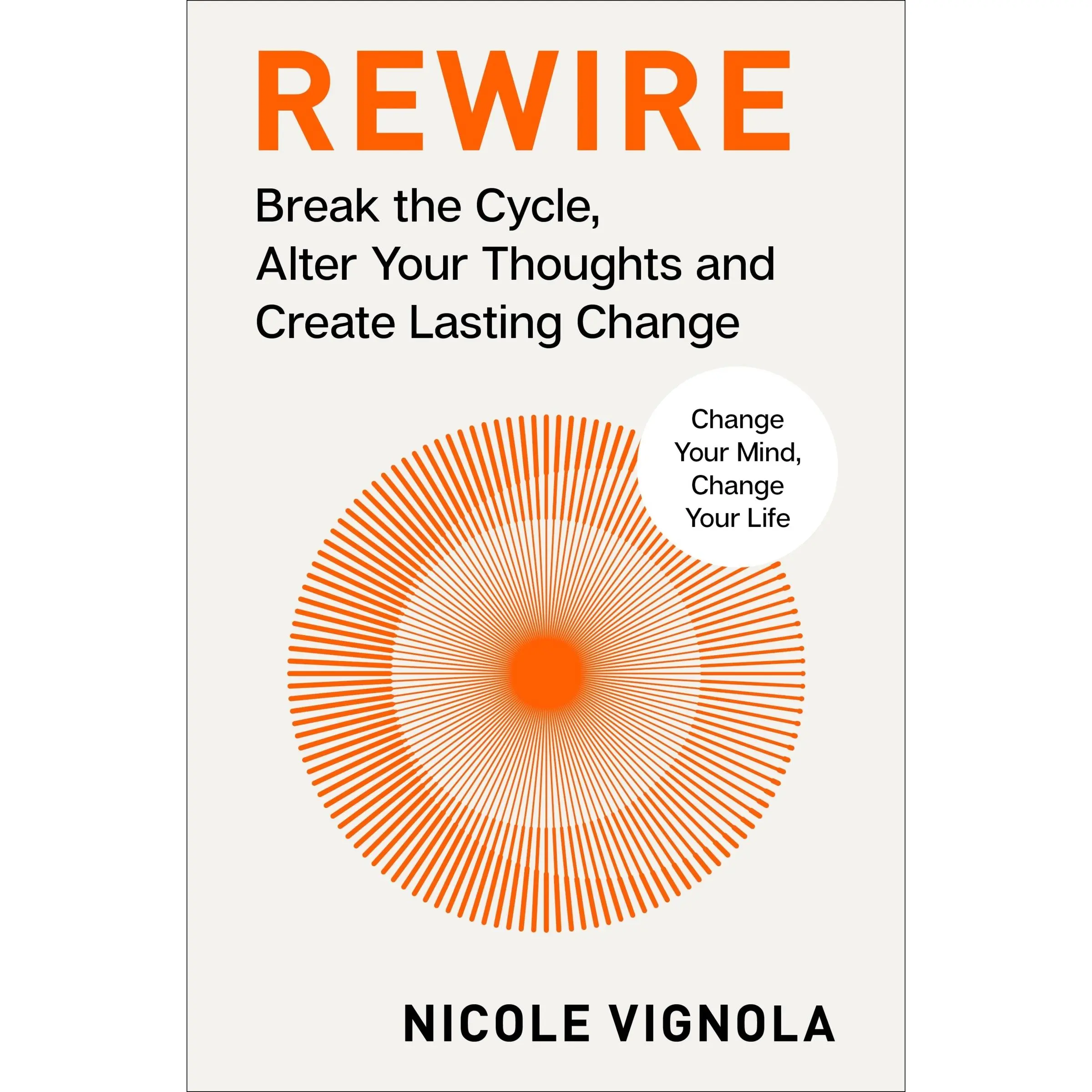 Rewire: Break the Cycle, Alter Your Thoughts and Create Lasting Change (Your Neurotoolkit for Everyday Life) by Nicole Vignola [Hardback Book]