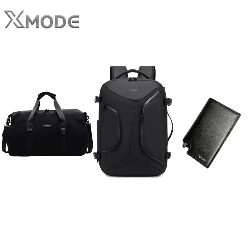 All - in - One Travel Combo: Compression Pack, Gym Duffel, Card Holder