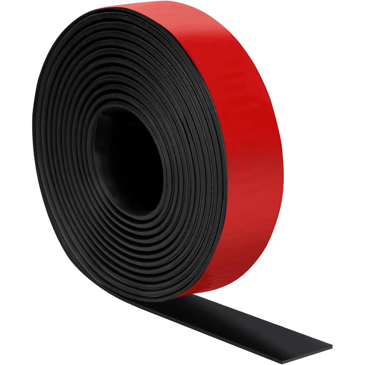 Self Adhesive Rubber Strips Solid Neoprene Rubber Sheets Rolls with Adhesive Backing Self Stick Rubber Gasket Pads for DIY Seals 1" Wide x 1/16" Thick x 120" Long