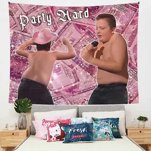 Tapestry Funny Kids Peach Skin Tapestry, Humor Gibby Tapestry, Meme Tapestry for Bedroom College Dormitory Wall Hanging, Decor