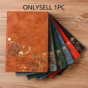 Vintage Office Notebook Set, Business Journal Diary, Traditional Chinese Style Stationery Gift Box, National Trend Kit, Office Stationery Supplies