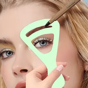 2-Pack Brow Shaping Templates - Reusable Guide for Drawing Eyebrows to Create a Perfect Natural Arch, No Batteries Required eyebrow template Makeup Cosmetic eyebrow template multifunctional makeup tool