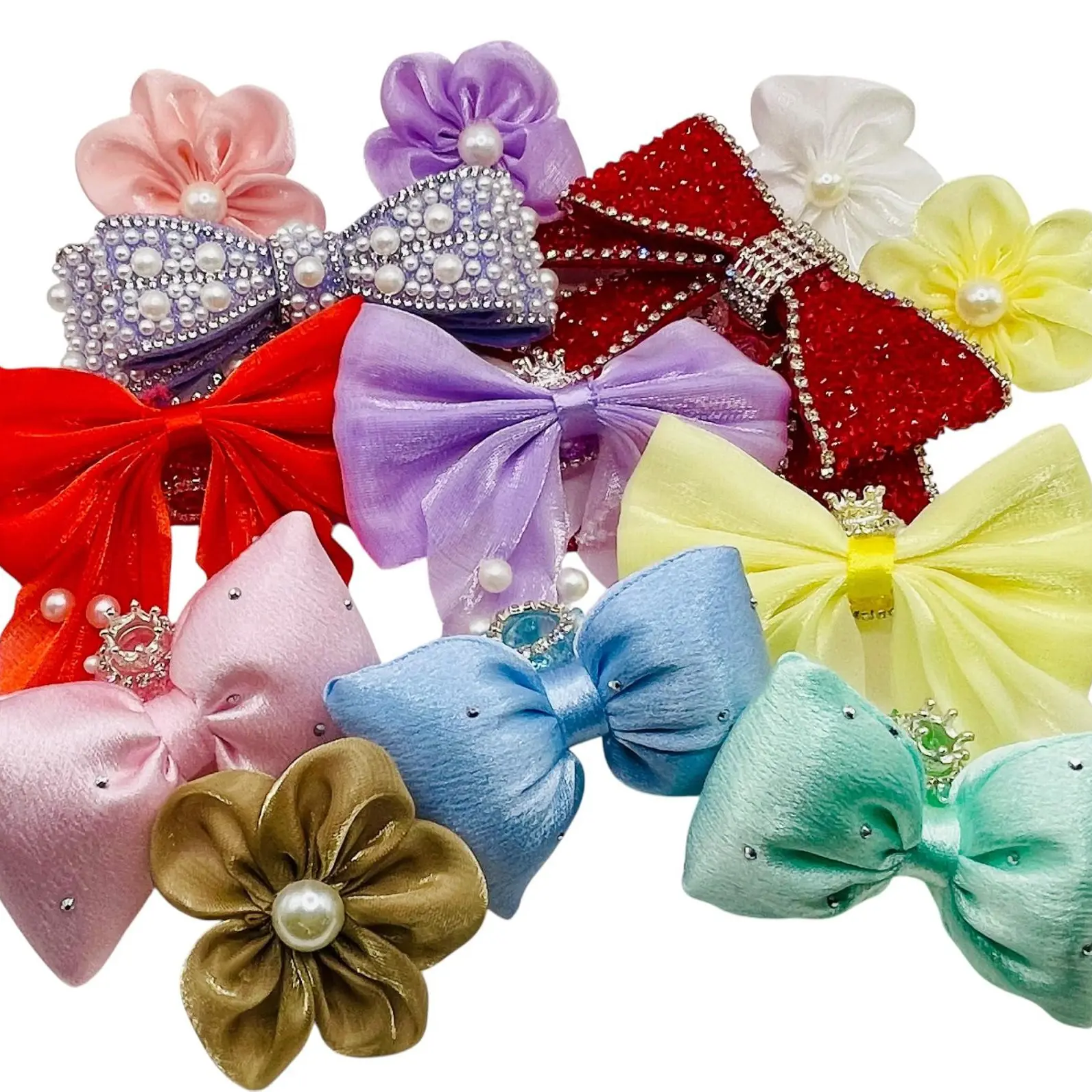 Beadhive Fancy Bow & Flower Beads – Decorative Beads for Beadable Pens, Keychains, DIY Jewelry, Crafts & Creative Projects