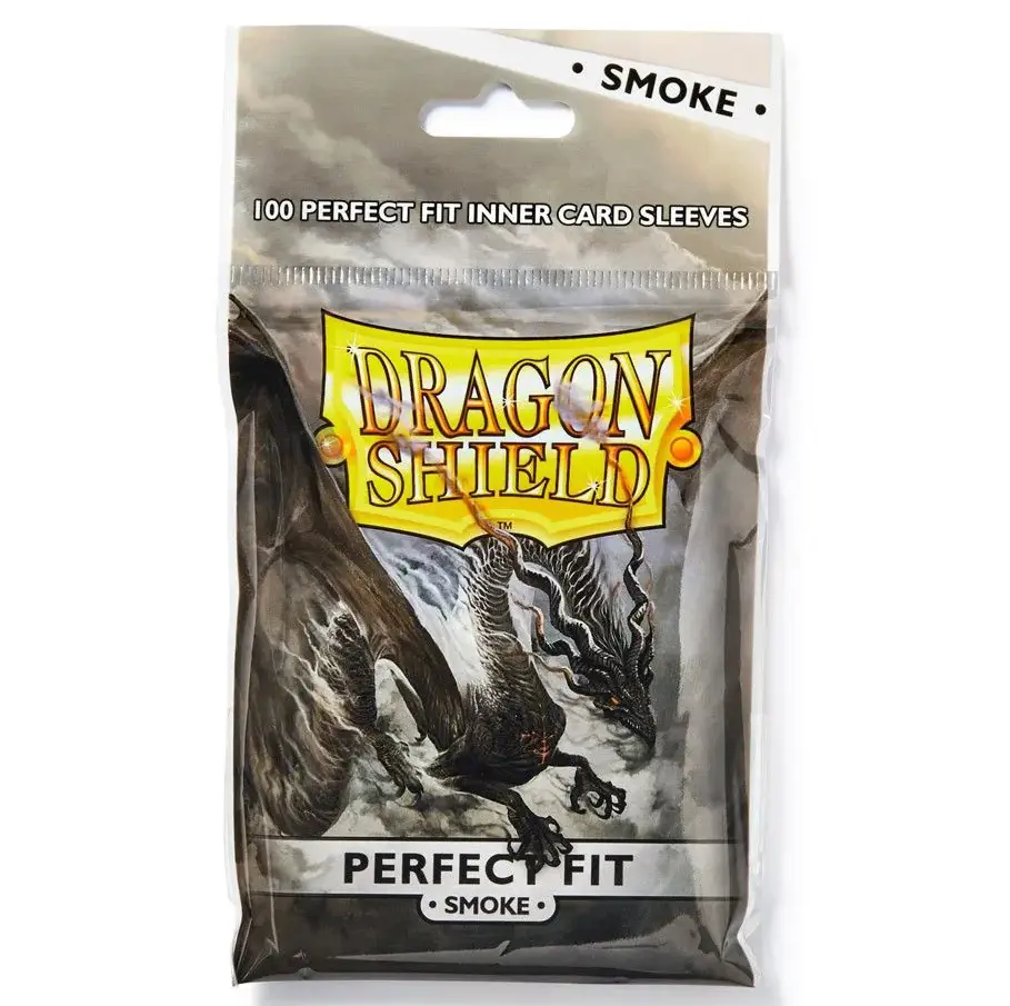 Dragon Shield Sleeves: Perfect Fit Standard - Smoke 100CT