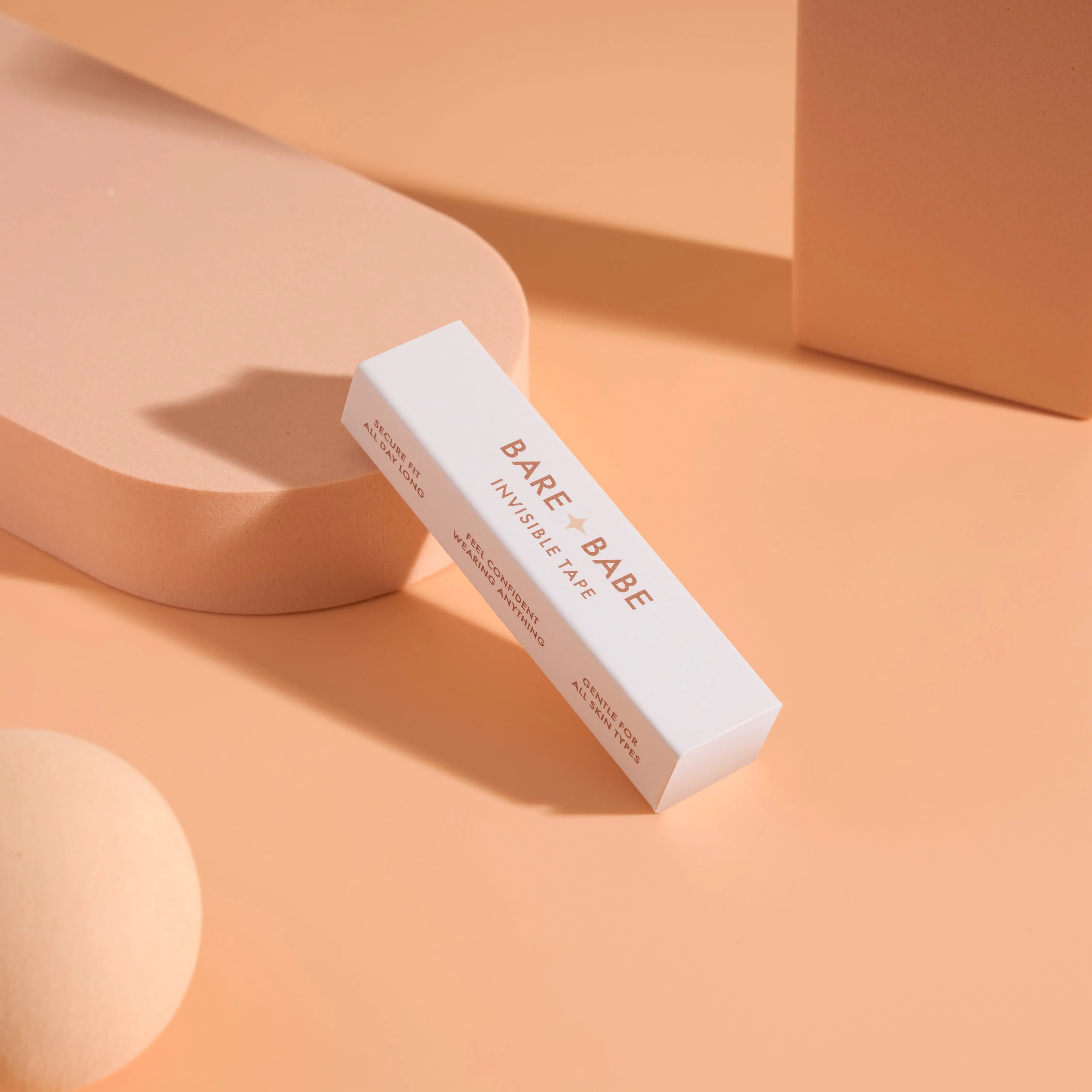 Bare Babe Invisible Lingerie Tape | Clear Double-Sided Fashion Tape for Clothing & Necklines | Strong Hold, Skin-Friendly Strips