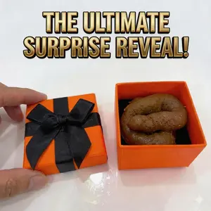 🔥[Surprise Gift Set]: Includes a exquisite gift box, a stylish packaging bag, and a realistic PVC prank toy resembling toilet waste. Perfect for April Fools' Day pranks, adult fun antics, or as a romantic ice-breaking gift to create a special atmosphere.