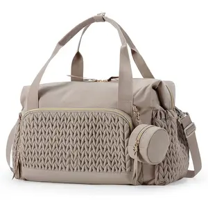 Hot Selling Baby Diaper Bag Handbag Large Capacity Multifunctional Diaper Bag Travel Diaper Bag Maternity Hospital Bag with Pacifier Holder Mom Essentials