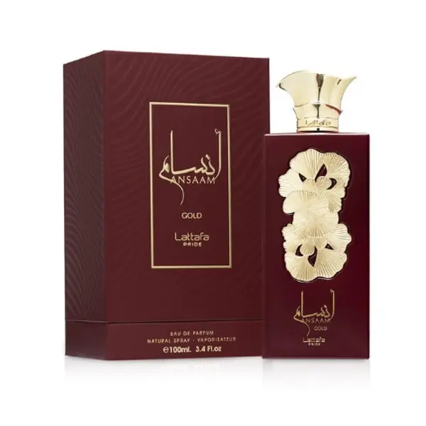 Lattafa Ansaam Gold Eau de Parfum Spray for Unisex 3.4 oz
