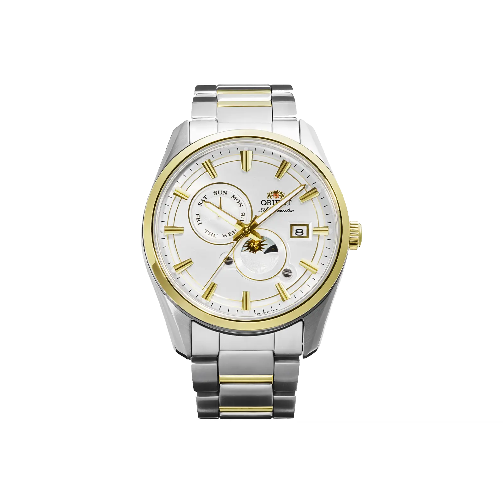 Orient Stretto Day & Night | Automatic / Hand-Winding | 41.5 mm Dress Watch | Sapphire Crystal | White Dial, RA-AK0312S30B