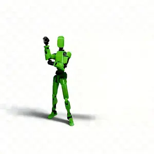 Lucky 13 Action Figure with Weapon Accessories, Desktop Decor, Stress Relief Toy for Kids and Adults, Model C1