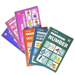 Trace Letters: Alphabet Handwriting Practice workbook for kids: Preschool writing Workbook with Sight words for Pre K, Kindergarten and Kids Ages 3-5. ... Words & Math for Preschool & Kindergarten) Book Toddler reusable groove handwriting workbook