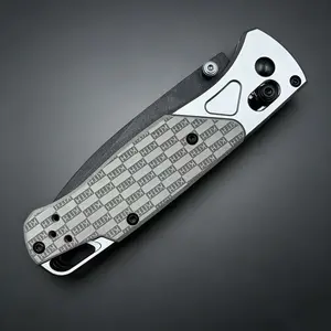 M390 Steel EDC Folding Knife with Clip, Tactical Utility Knife for Fishing Hiking Camping, Everyday Carry Pocket Knife, Men's Gift