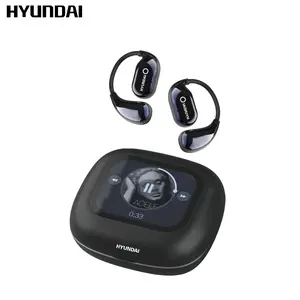 HYUNDAI HY Q18 Pro Electronic Earbud Bluetooth Headset with Full Color Touch Screen, Audio Wireless Headphones for Music & Phone Calls