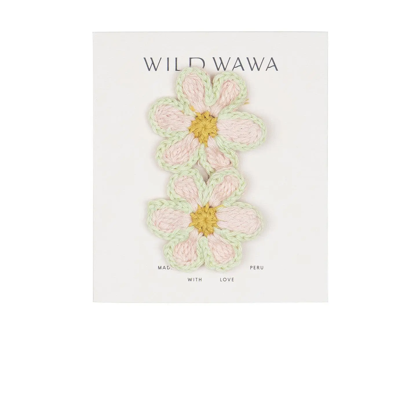 Wild Wawa Crochet Clip Set in Petite Bloom