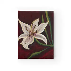 Lily in Crimson - Hardcover Journal - Ruled