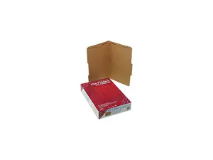 Smead 19880 11 Point Kraft Folders, Two Fasteners, 2/5 Cut Rt, Top Tab, Legal, Brown, 50/Box