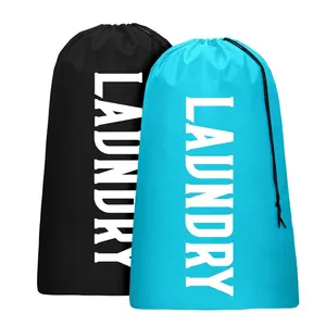 2 Pack XL Laundry Bag, Machine Washable Dirty Clothes Organizer, Large Enough to Hold 4 Loads of Laundry, 24" x 36", Drawstring, Washing Machine Bag