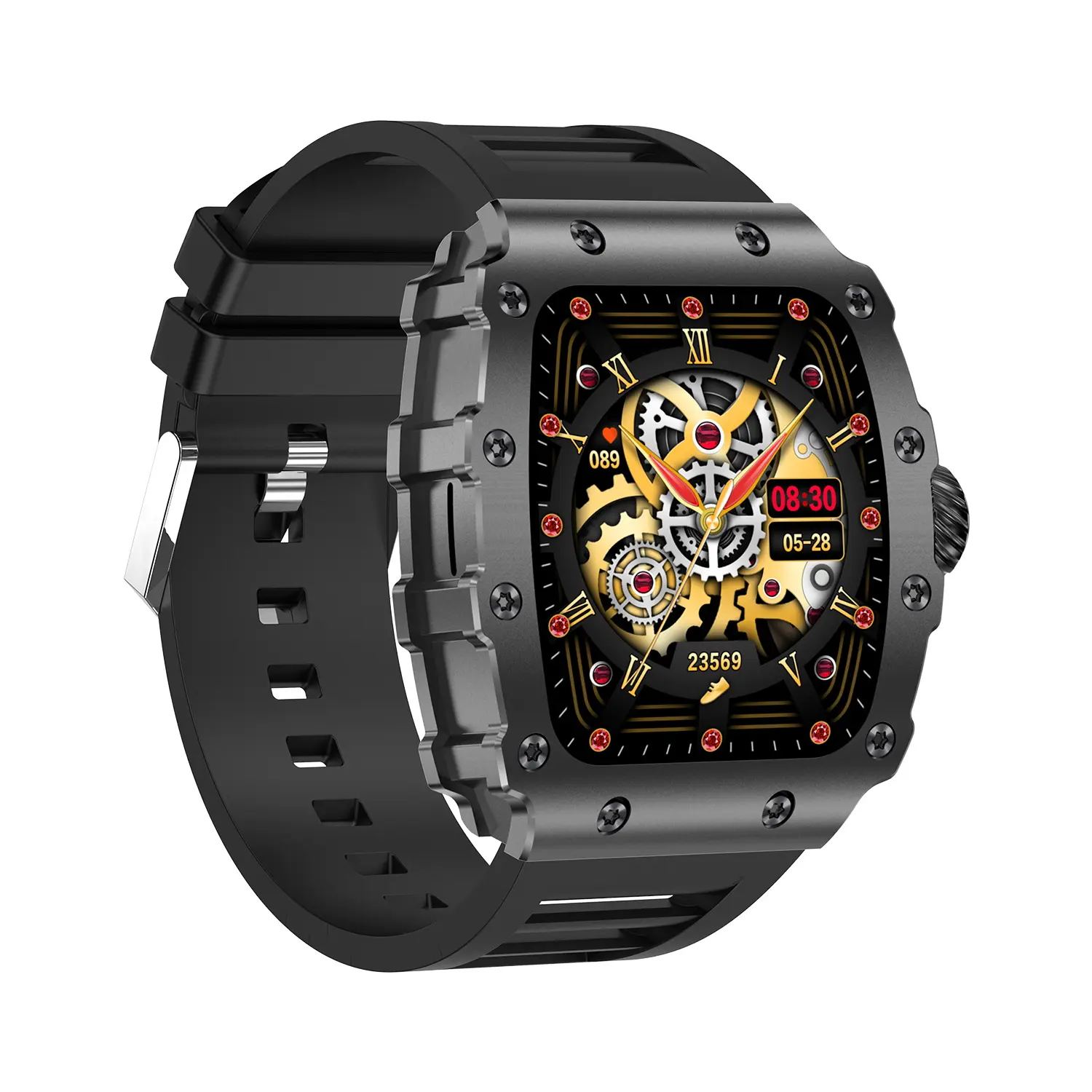 Wearable Smart Wristwatch Fitness Tracker - 1.5in Touchscreen, Heart Rate Monitor, Blood Oxygen & Sleep Tracking, Pedometer, Step-Calorie Counter, Magnetic USB Charging, Swimming Waterproof for Android iOS Phones & Casual Running Devices, Phone, Camera
