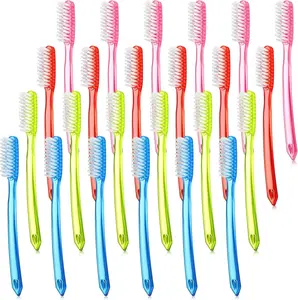 Extra Hard and Firm Toothbrush for Adults Bulk Huge Head Bristle Full Head Manual Toothbrush for Cleaning(24 Pieces)