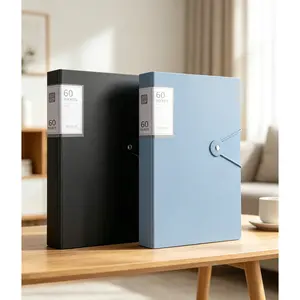 Portable Expanding File Folder Organizer - 13-Layer Large-Capacity A4 PP Plastic Storage Bag, Durable with Ergonomic Handle, Sky Blue & Pink for Office, Home Organization, Desktop Use