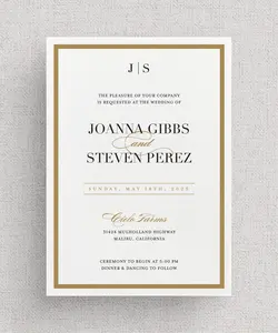 Frame'd - No. 1 | Card Stock Wedding Invitations | Personalized Design