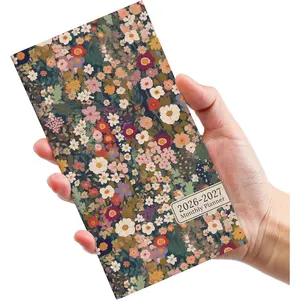 Pocket Calendar 2026-2027 for Purse, Two Year Monthly Planner Pocket Size 6.5" x 3.5", Jan 2026 - Dec 2027 Monthly Planner Small Calendar for School, Work and  - Garden