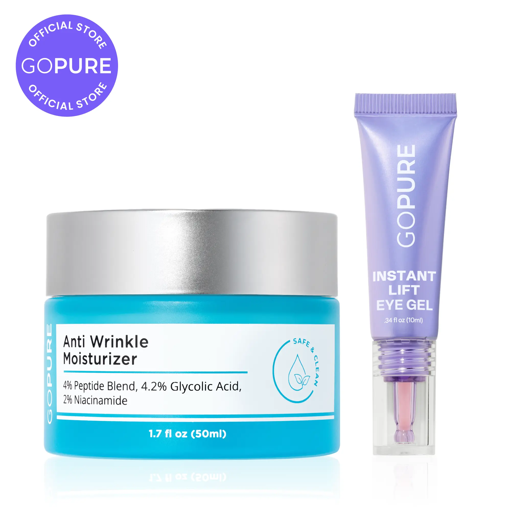 GOPURE Fine Line Fix Duo - Eye Gel + Anti Wrinkle Moisturizer