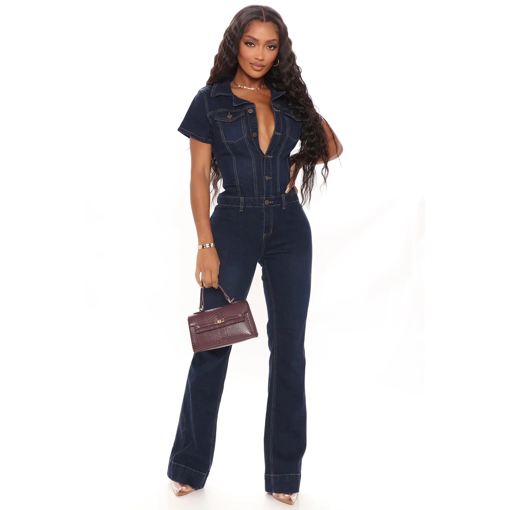 S＆TWheaton Denim All In One all in one denim jumpsuit - TikTok Shop