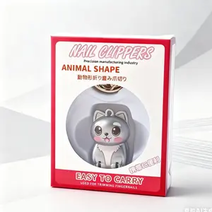 Stainless Steel Folding Nail Clippers Set with Keychain and File, Mini Flip Cover Design, Travel Home Gift, Non-Button Cell Battery