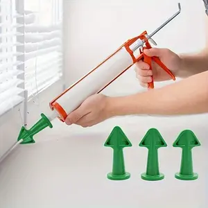 Caulking Tool Kit, Caulk Nozzle Applicator, Silicone Caulking Tool, Sealant Nozzle Caulk Tool, Hand Tool Accessories, Plastic, Diy Tools