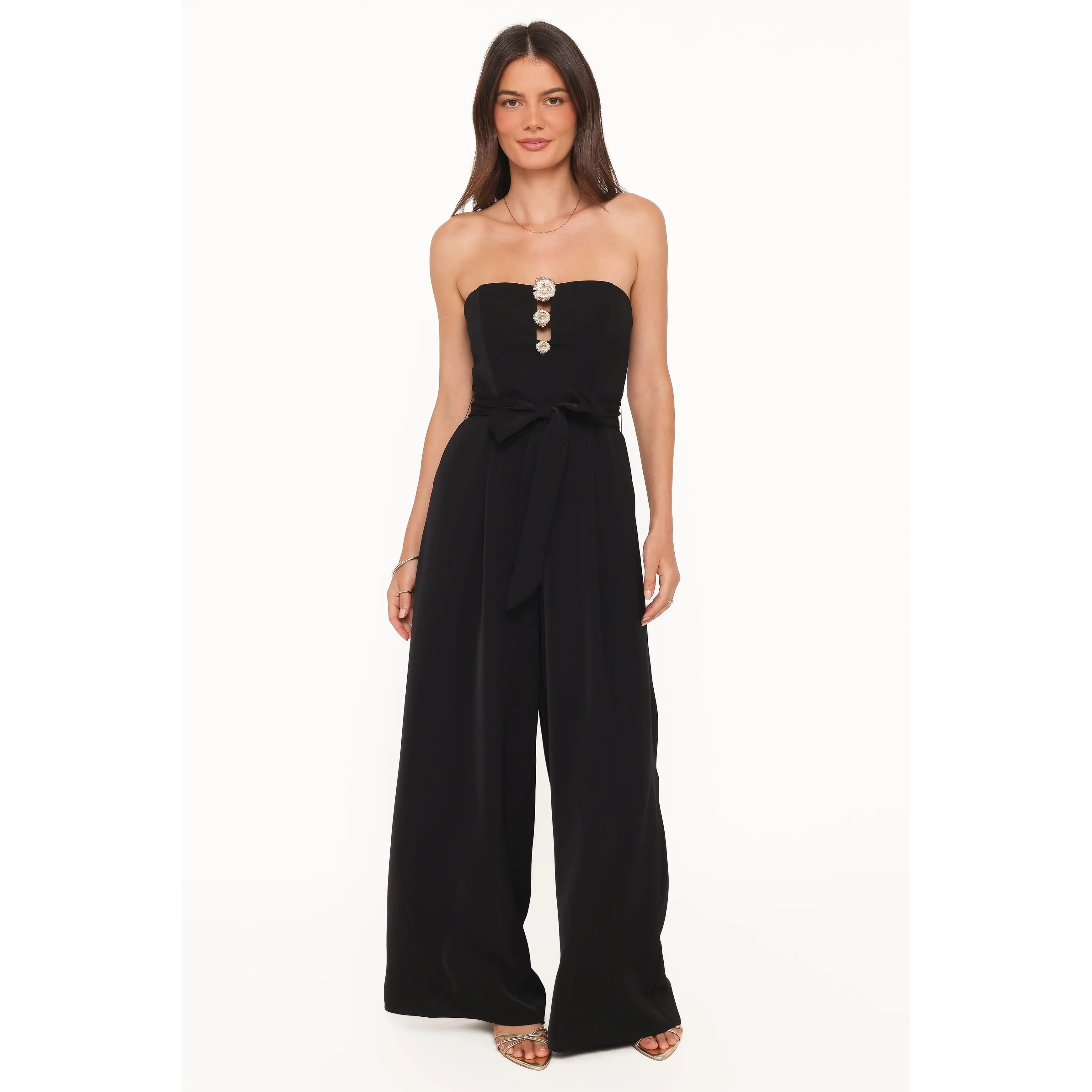 Rois Strapless Jumpsuit - Black
