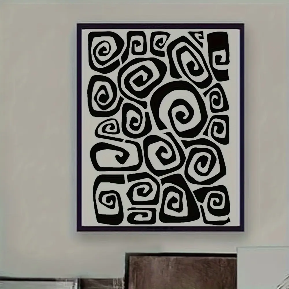 Hand-Drawn Graffiti Template, Reusable Abstract Art Wall Decor, Creative Fill-In Spray Paint Stencil, Ideal for Home Decoration
