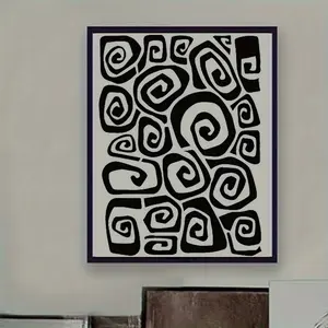 Hand-Drawn Graffiti Template, Reusable Abstract Art Wall Decor, Creative Fill-In Spray Paint Stencil, Ideal for Home Decoration