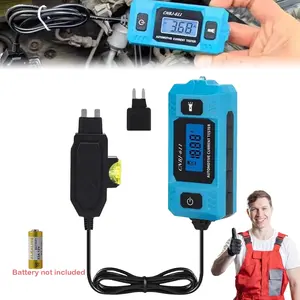 Car Circuit Tester, Fuse Tester with Display（Battery not included）Accurate Car Fuse Tester Max 48V, Circuit Measure Amp Fuse Buddy, Automotive Circuit Tester Fault Test Tool, Portable Car Power Tester, Automotive Current Tester for Fuse Current Cars
