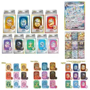 (Coupon) Pokémon TCG Chinese Scarlet & Violet CSV9.5C Eeveelutions Collectible Gift Box - Sylveon, Umbreon, Eevee.. (2 Terastal Gathering Booster Packs+Damage Counter Box+ metal decorative magnet)