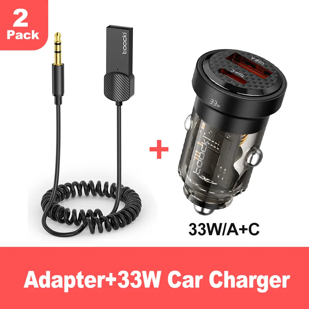 2 Pack Adapter+33W Car Charger